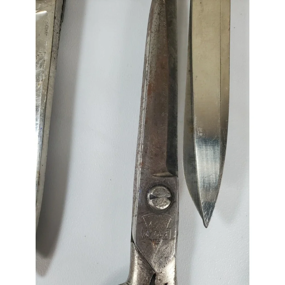Lot of 7‎ Vintage Keen Kutter REX Wilbert Scissors Made in USA Germany Italy